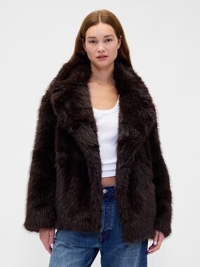 GAP Faux Fur Coat 843310
